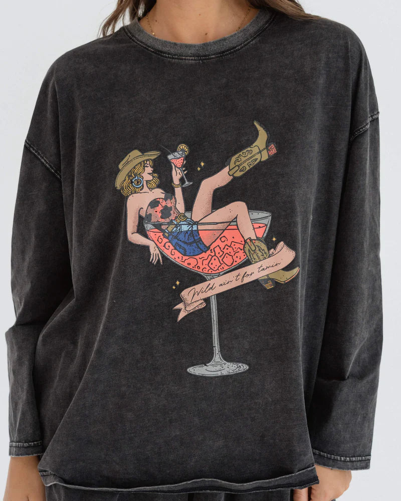 Cowgirl-inspired cocktail set with a crop top and matching skirt for trendy nightwear close up.