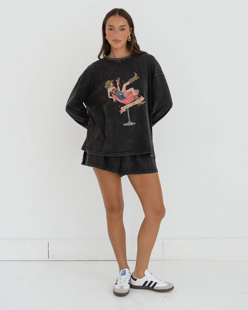 Cowgirl-inspired cocktail set with a crop top and matching skirt for trendy nightwear