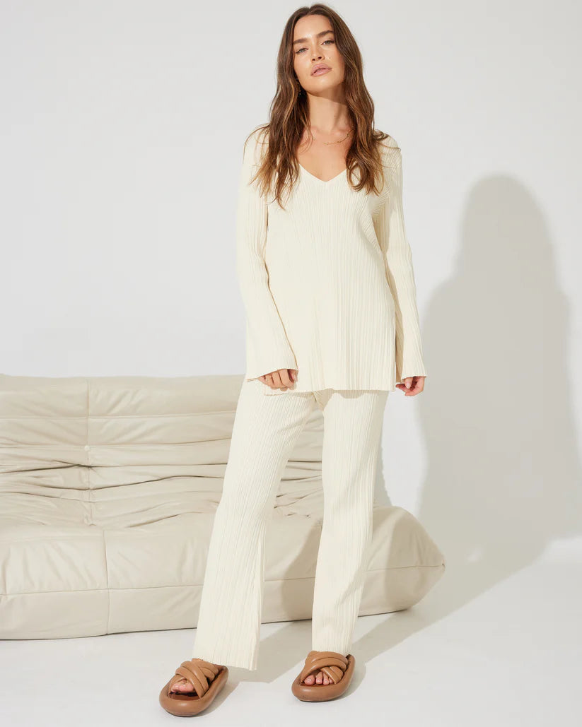 long sleeve cream top